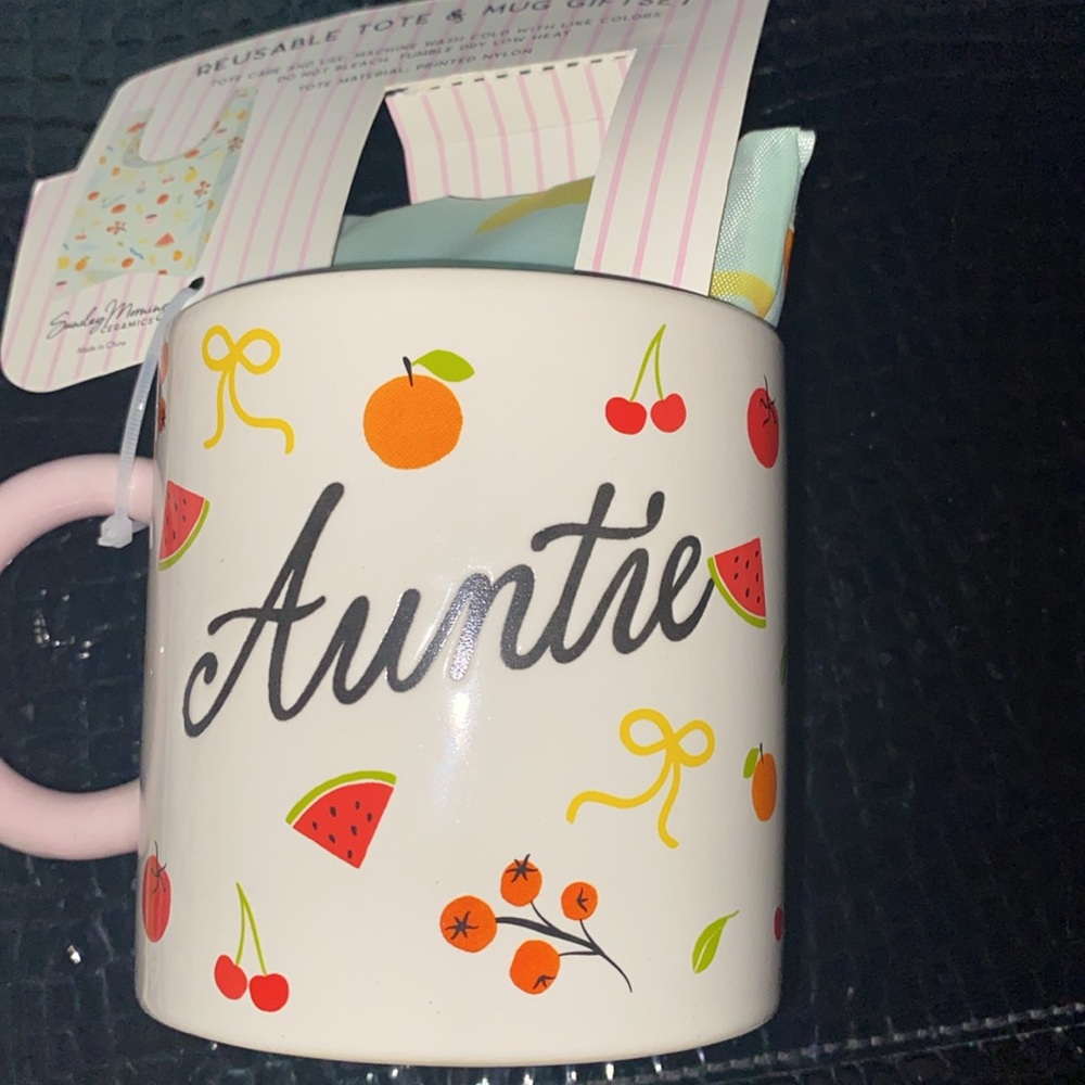Auntie Reusable Tote & Mug Gift Set